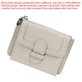 Royal Bagger Short Wallet for Women Genuine Cow Leather Coin Purse Fashion Simple Change Pouch Zipper Thin Card Holder 1488