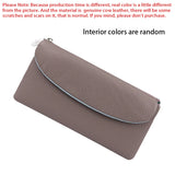 Royal Bagger Genuine Cow Leather Long Wallet for Women Simple Solid Color Money Clips Clutch Coin Purse Casual Card Holder 1503