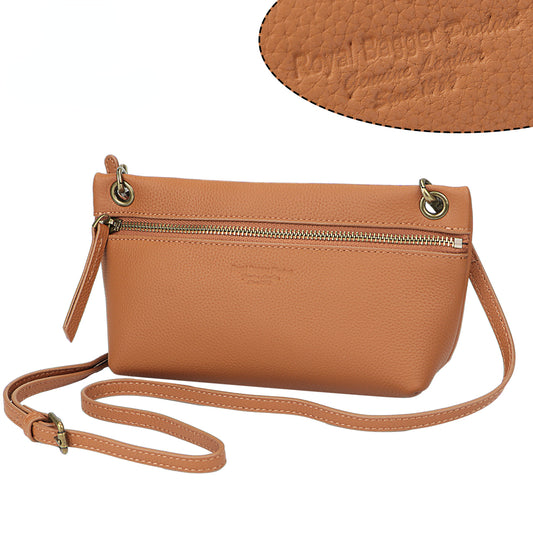 Royal Bagger Shoulder Crossbody Bags for Women Genuine Cow Leather Fashion Small Square Bag Casual Ladies Handbag 1564